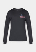 Nike Performance CHICAGO BULLS CITY EDITION LONGSLEEVE - Club wear - black