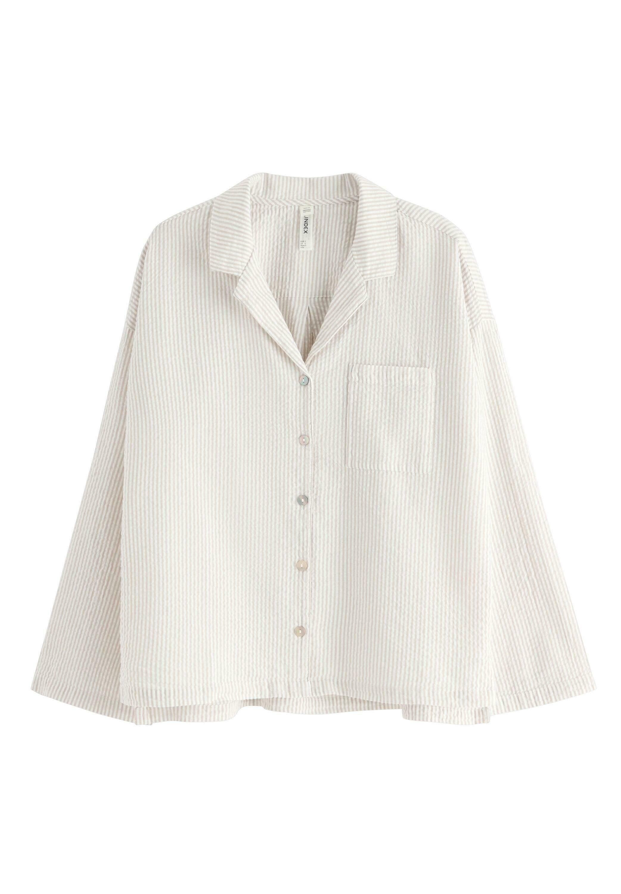 Lindex PYJAMA SHIRT SEERSUCKER
