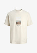 Jack & Jones T- - Print T-shirt - antique white