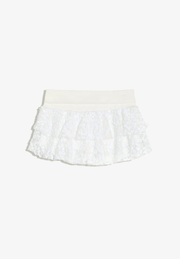 Bershka A-LINE SKIRT - A-line skirt - white