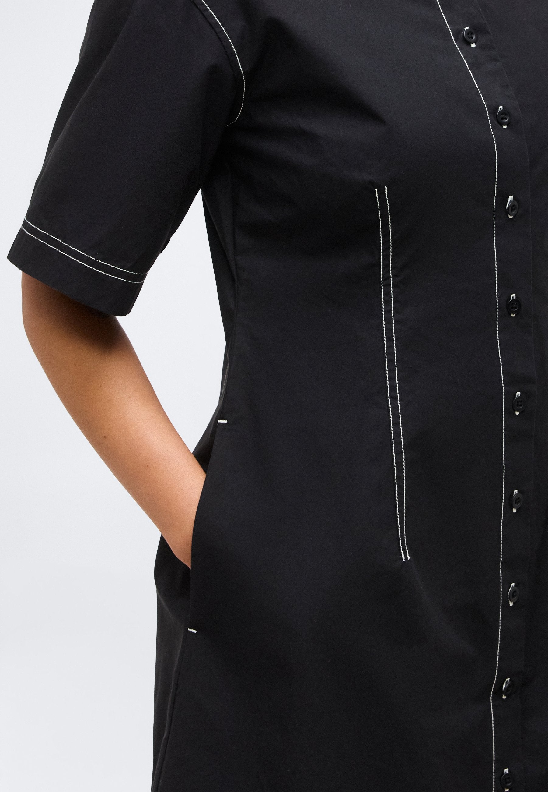 GAP Petite FITTED MINI SHIRTDRESS