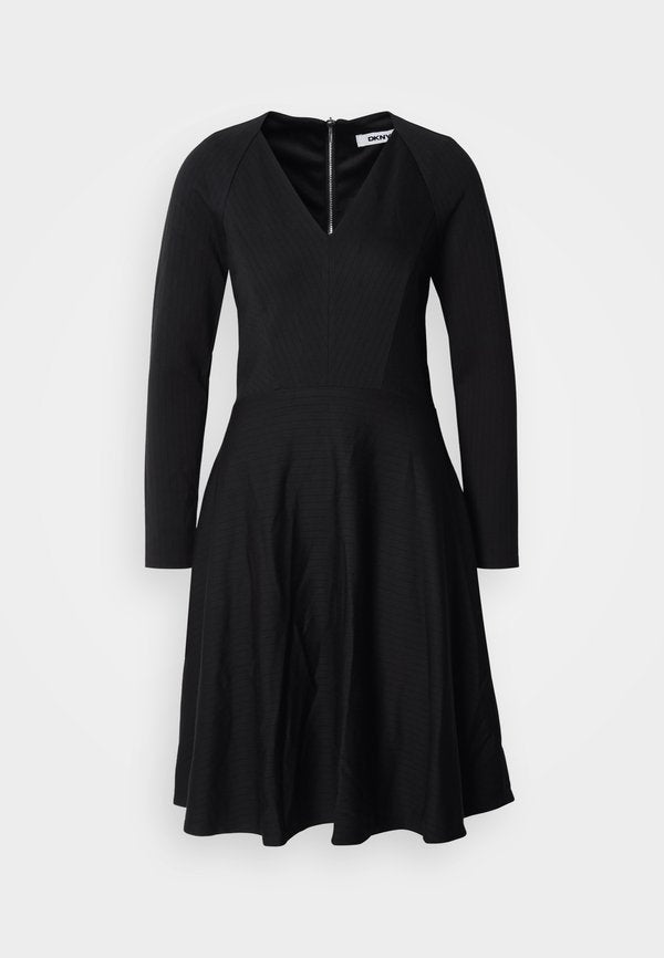 DKNY FIT AND FLARE EXPOSED ZIP