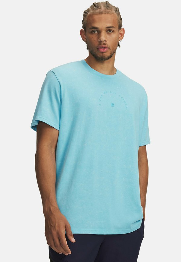 Under Armour CURRY ICDAT - Basic T-shirt - fresco blue