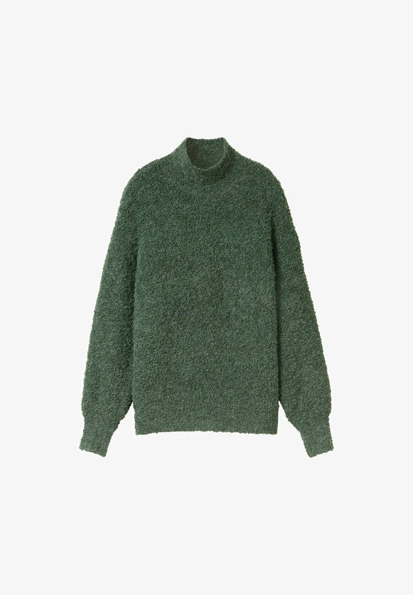 TOM TAILOR Jumper - pale bark green melange