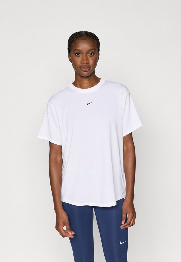 Nike Performance ONE RELAXED - Sports T-shirt - white/black