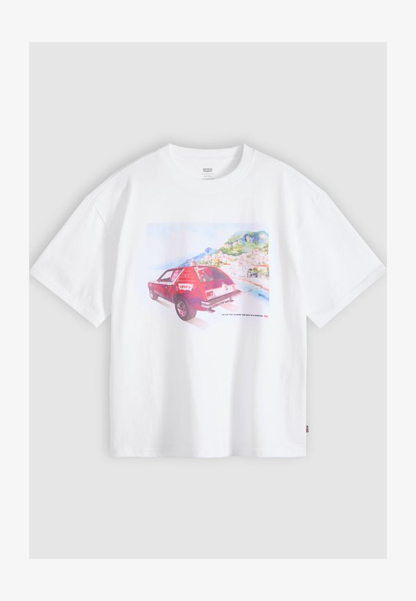 Levi's® BOXY TEE - Print T-shirt - coastal creative gremlin 2 white plus