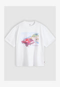 Levi's® BOXY TEE - Print T-shirt - coastal creative gremlin 2 white plus