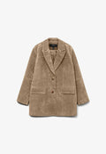 Vero Moda VMPERNILLE Suede - Blazer - silver mink