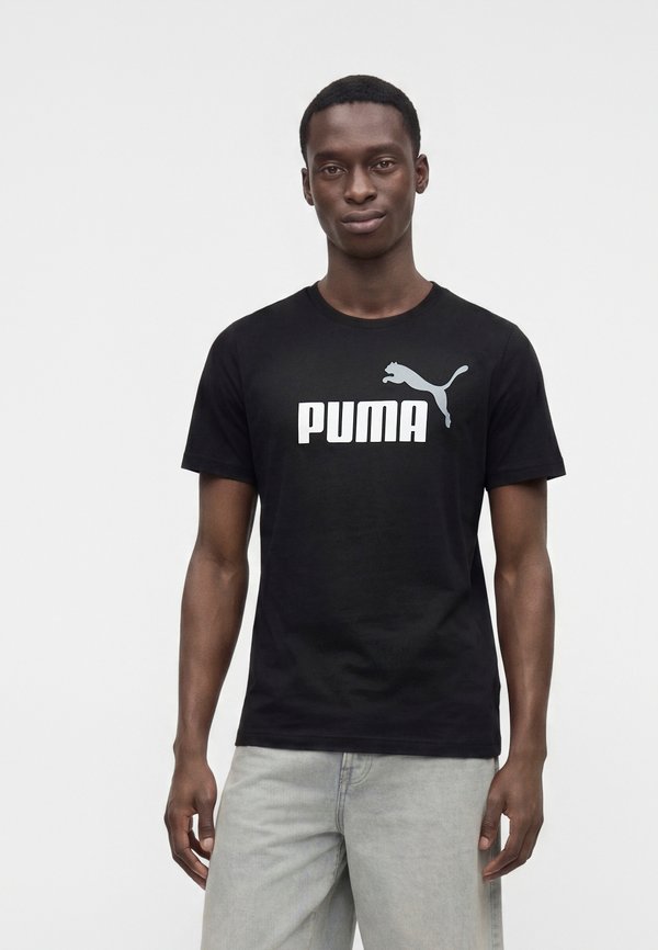 Puma LOGO TEE - Print T-shirt - puma black
