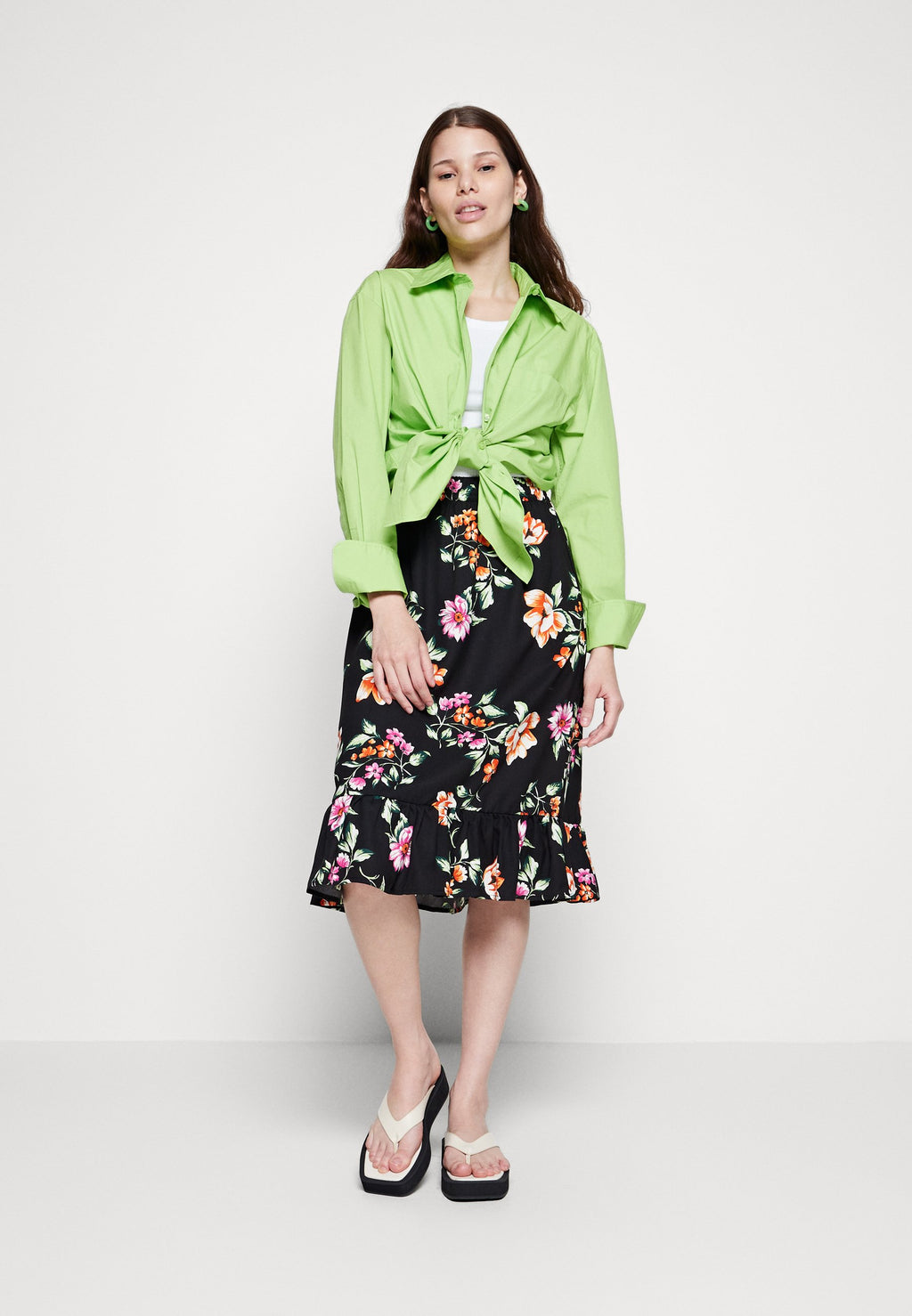 Pieces PCADNANA MIDI SKIRT