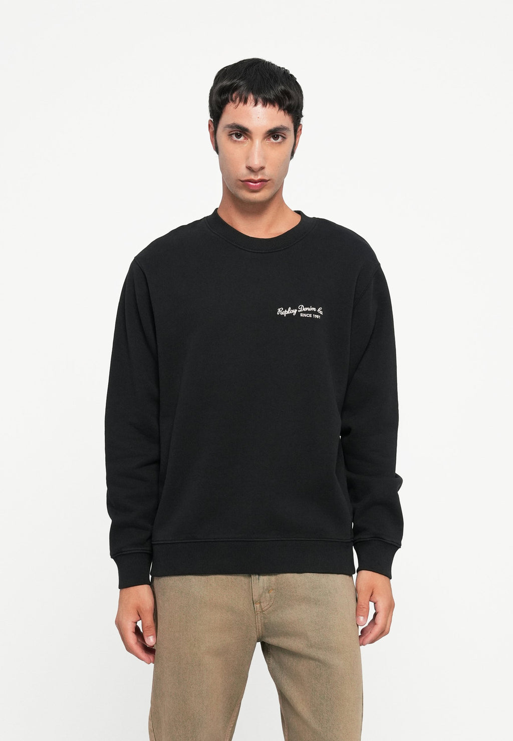 Replay LOGO CREW NECK