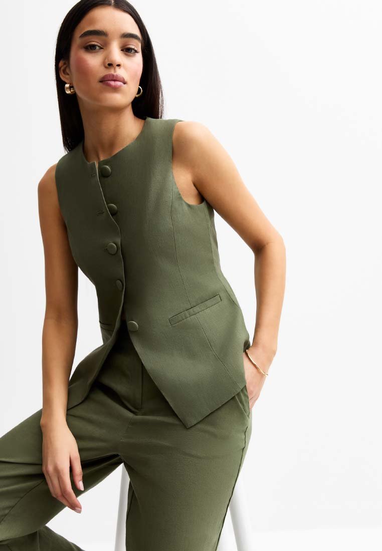 New Look LINEN BLEND WIDE LEG