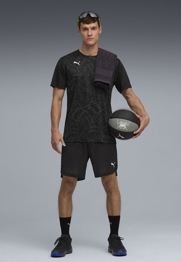 Puma TEAMJAWS GRAPHIC SHOOTING KURZARM-BASKETBALLSHIRT - Sports T-shirt - black