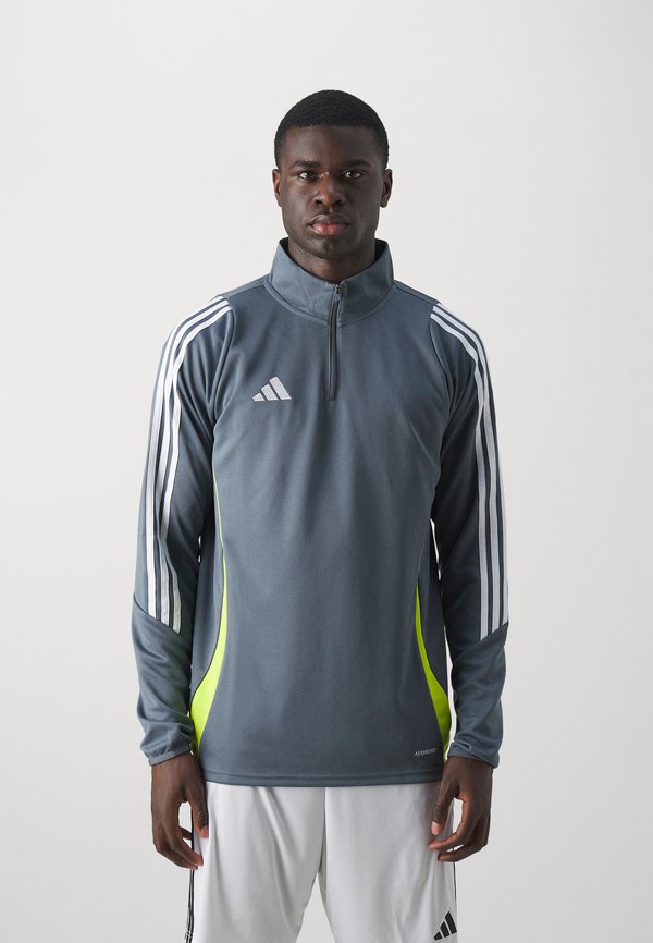 adidas Performance TIRO24 TRAINING TOP - Long sleeved top - team onix/semi solar yellow