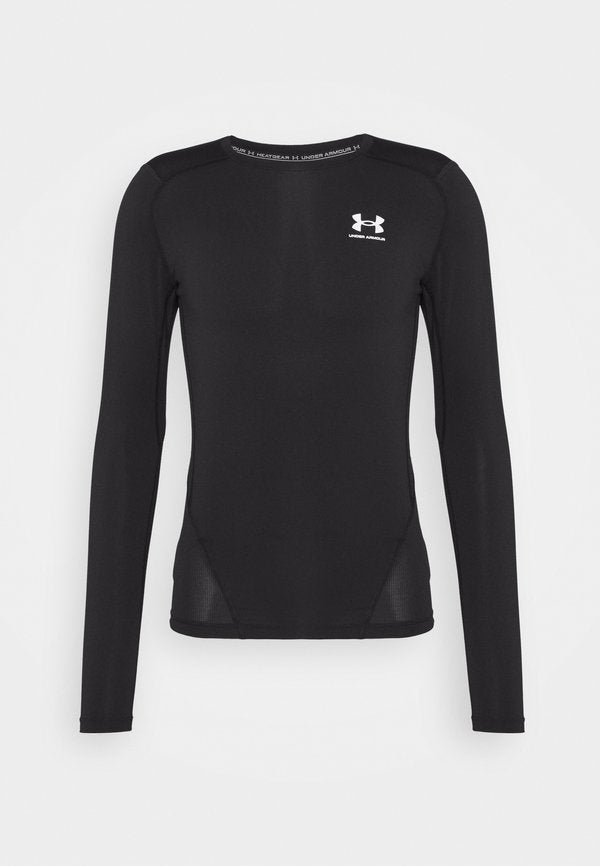 Under Armour HEATGEAR BASELAYER - Long sleeved top - black/white