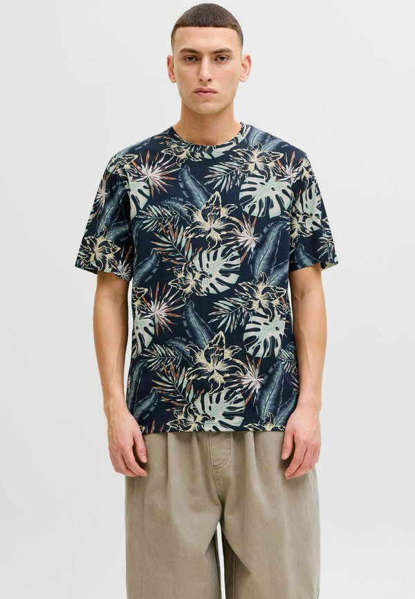 Jack & Jones T- - Print T-shirt - navy blazer