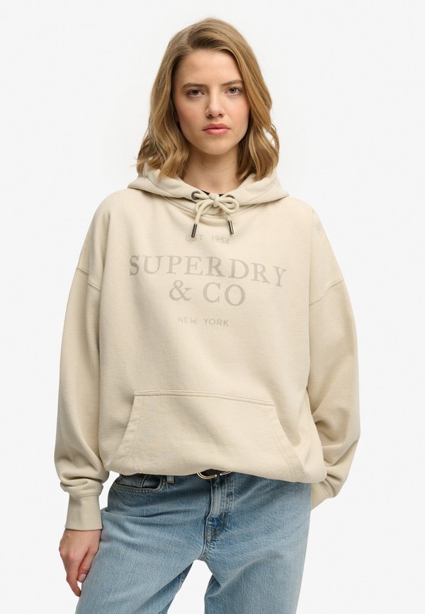Superdry & Co SUPERDRY & CO - Hoodie - peyote beige