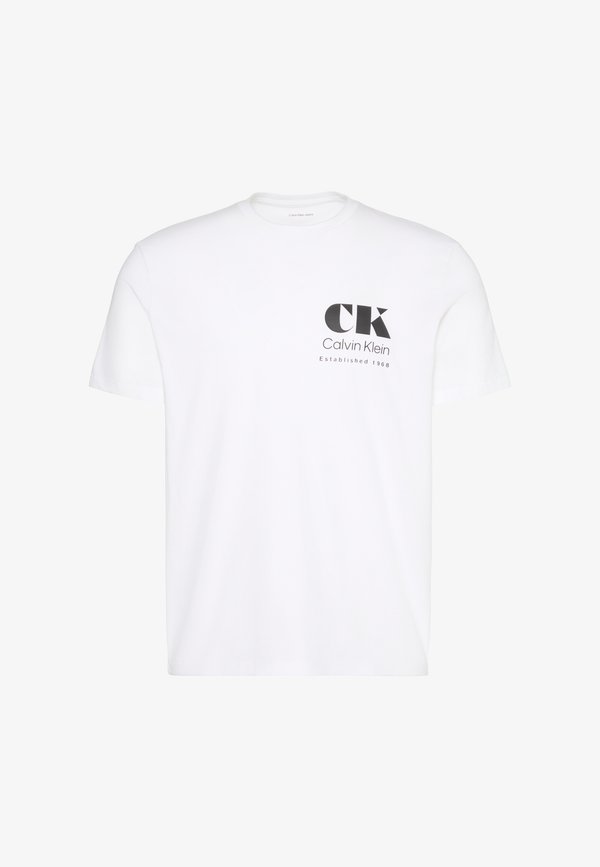 Calvin Klein Jeans RESORT GRAPHIC TEE - Print T-shirt - bright white