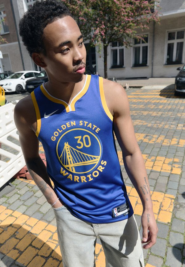 Nike Performance NBA STEPHEN CURRY GOLDEN STATE WARRIOS ICON JERSEY - Club wear - rush blue/curry stephen