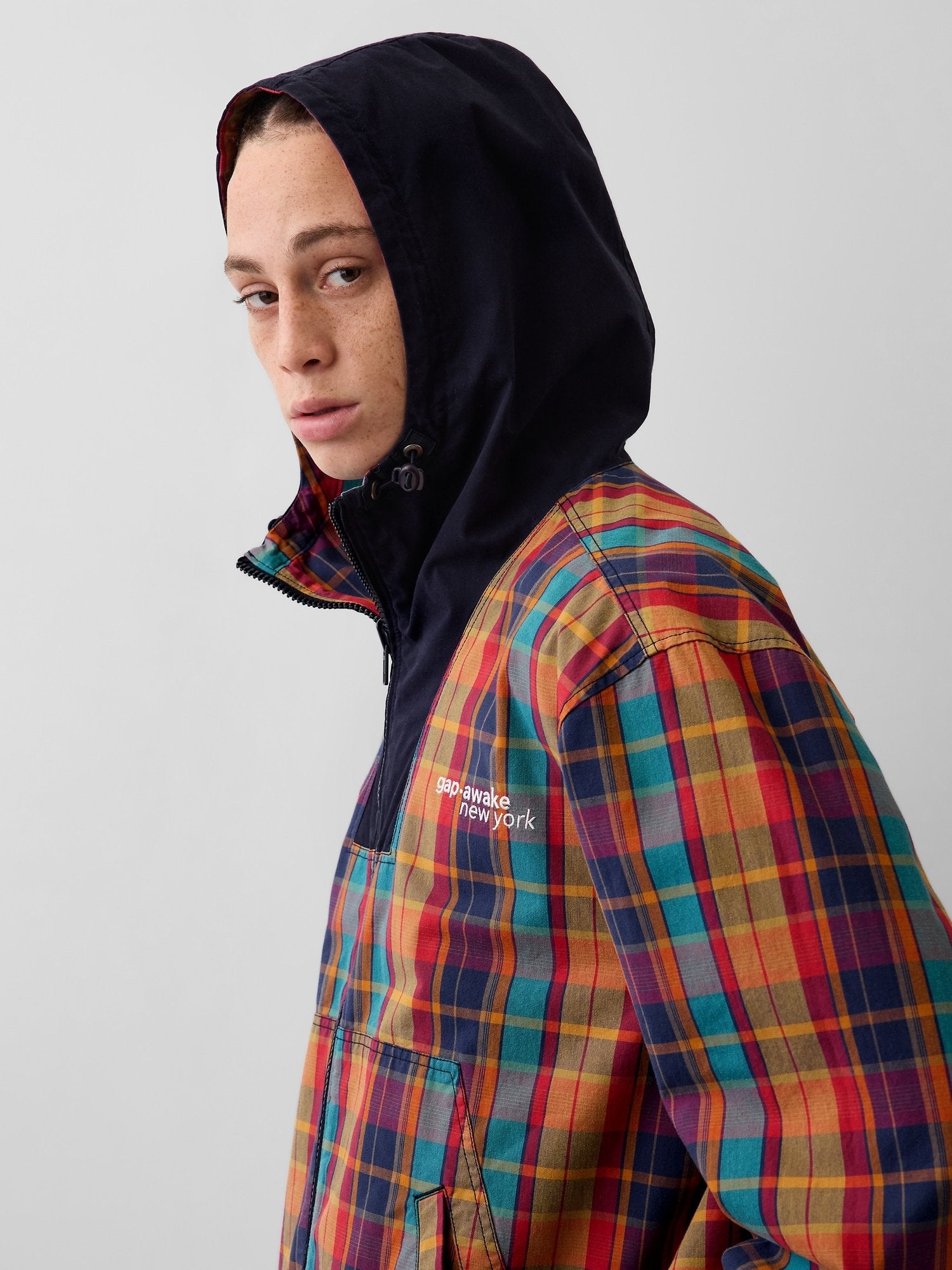GAP GAP AWAKE NY OVERSIZED REVERSIBLE CANVAS JACKET