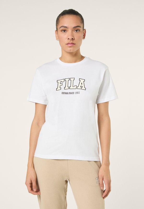 Fila APPAREL RIFREDI REGULAR GRAPHIC  - Print T-shirt - bright white