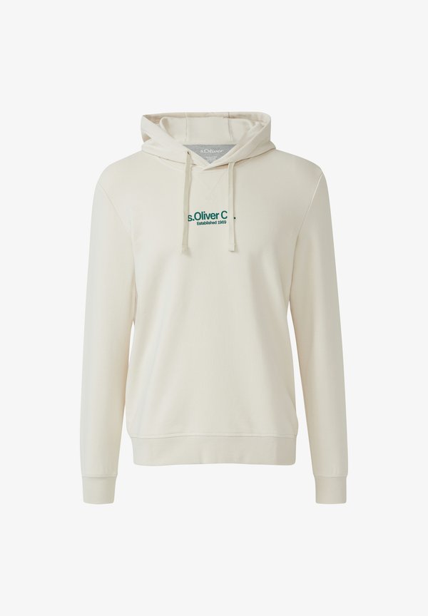 s.Oliver MIT LABEL PRINT - Hoodie - creme
