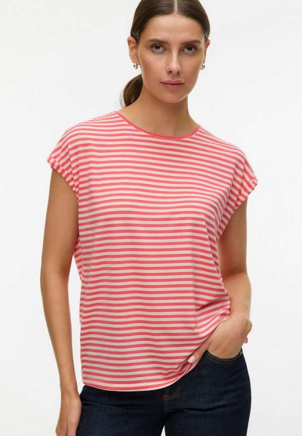Vero Moda VMAVA - Print T-shirt - coral paradise