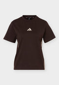 adidas Sportswear WOMEN 3 STRIPES SINGLE - Print T-shirt - aurora coffee
