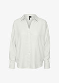Vero Moda VMMELANEY QUEENY LS SHIRT WVN NOOS - Button-down blouse - snow white