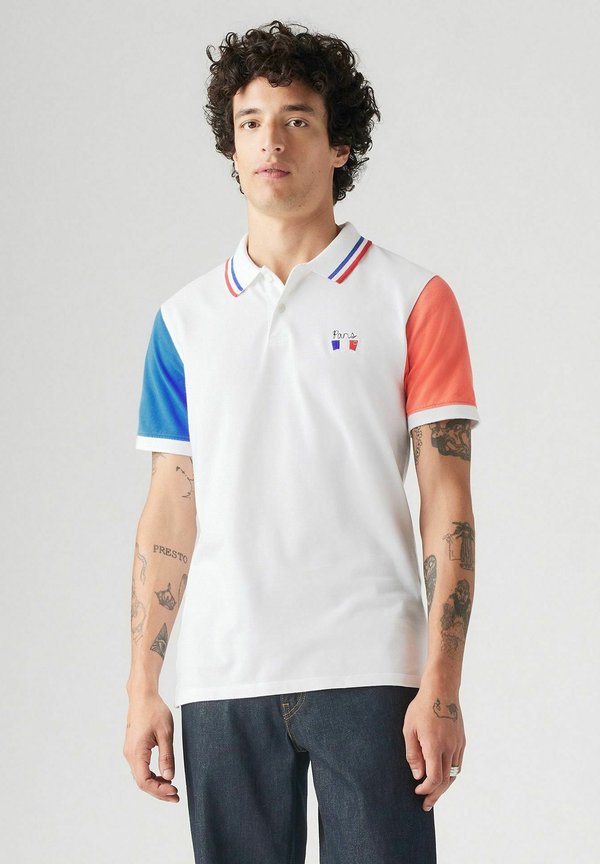 Levi's® SLIM HOUSEMARK POLO QUARTER TIPPING LEMO