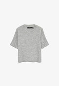 Vero Moda VMSALLY - Basic T-shirt - light grey melange