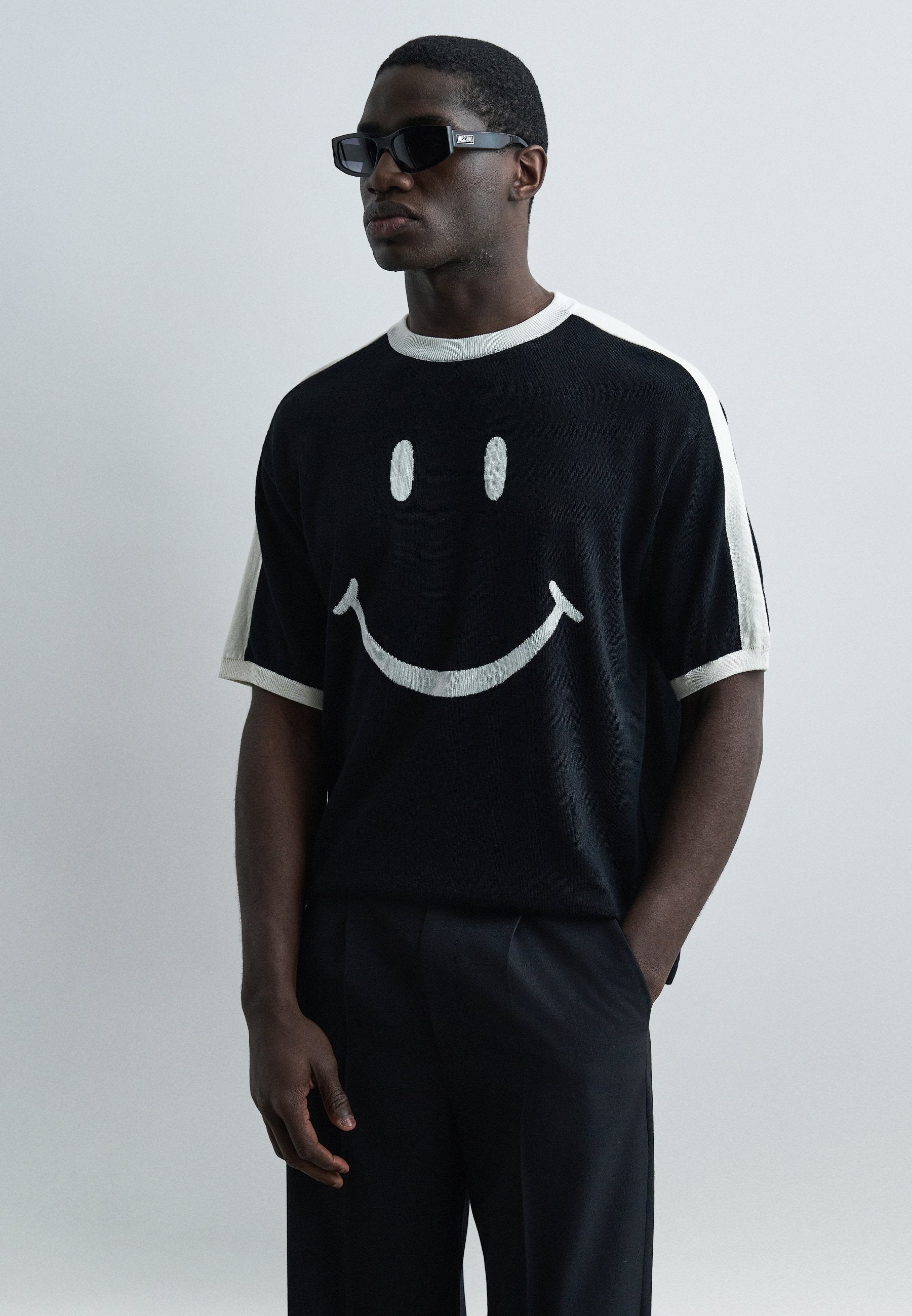MOSCHINO SMILEY MAGLIA
