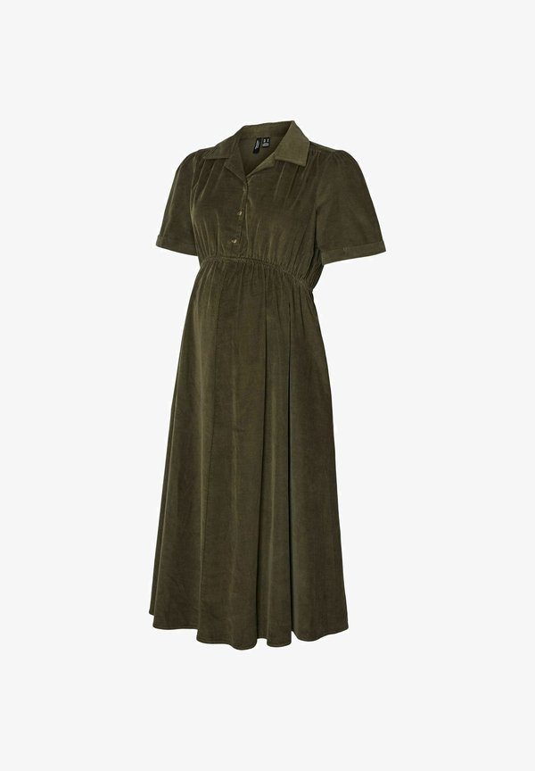 Vero Moda VMMRAY Corduroy Maternity - Shirt dress - olive night