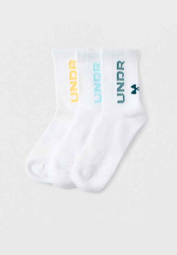 Under Armour 3-MAKER - Sports socks - white/fresco blue