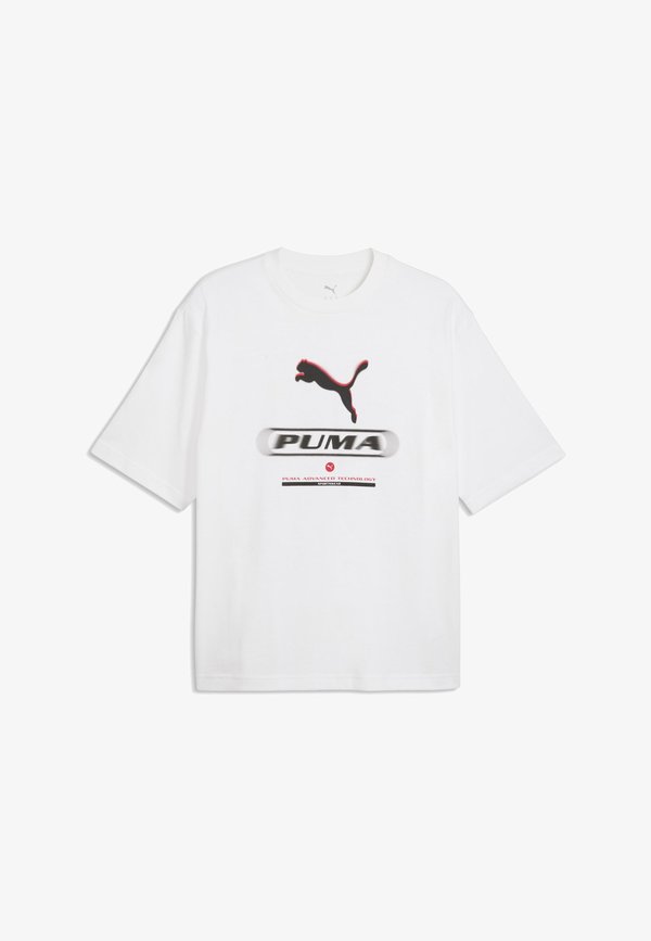 Puma PUMA SPORT BOXY STREET GRAPHIC T-SHIRT - Print T-shirt - white