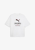 Puma PUMA SPORT BOXY STREET GRAPHIC T-SHIRT - Print T-shirt - white
