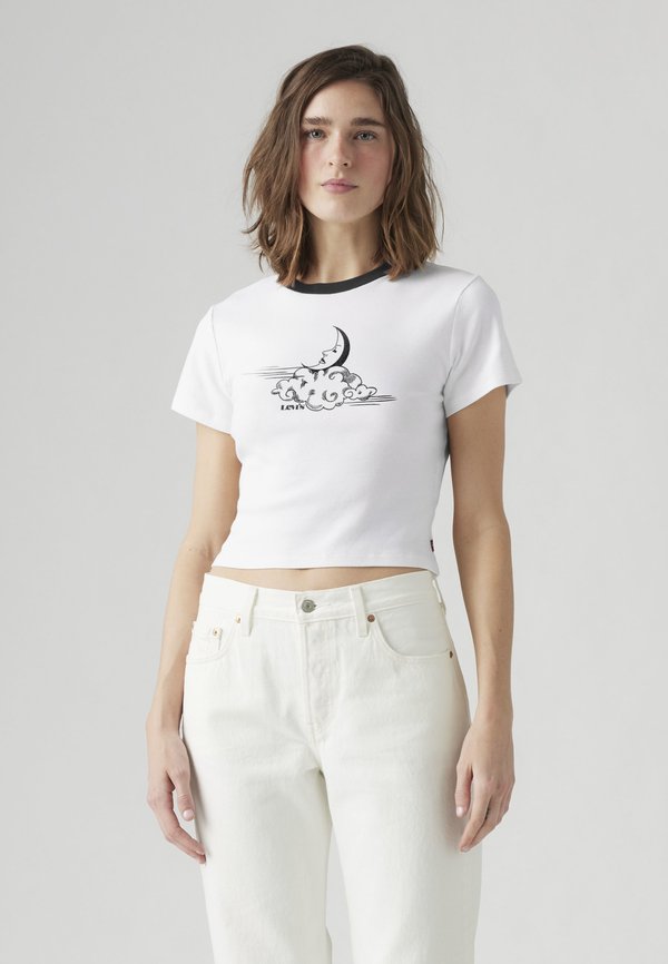 Levi's® GRAPHIC MINI RINGER - Print T-shirt - bright white