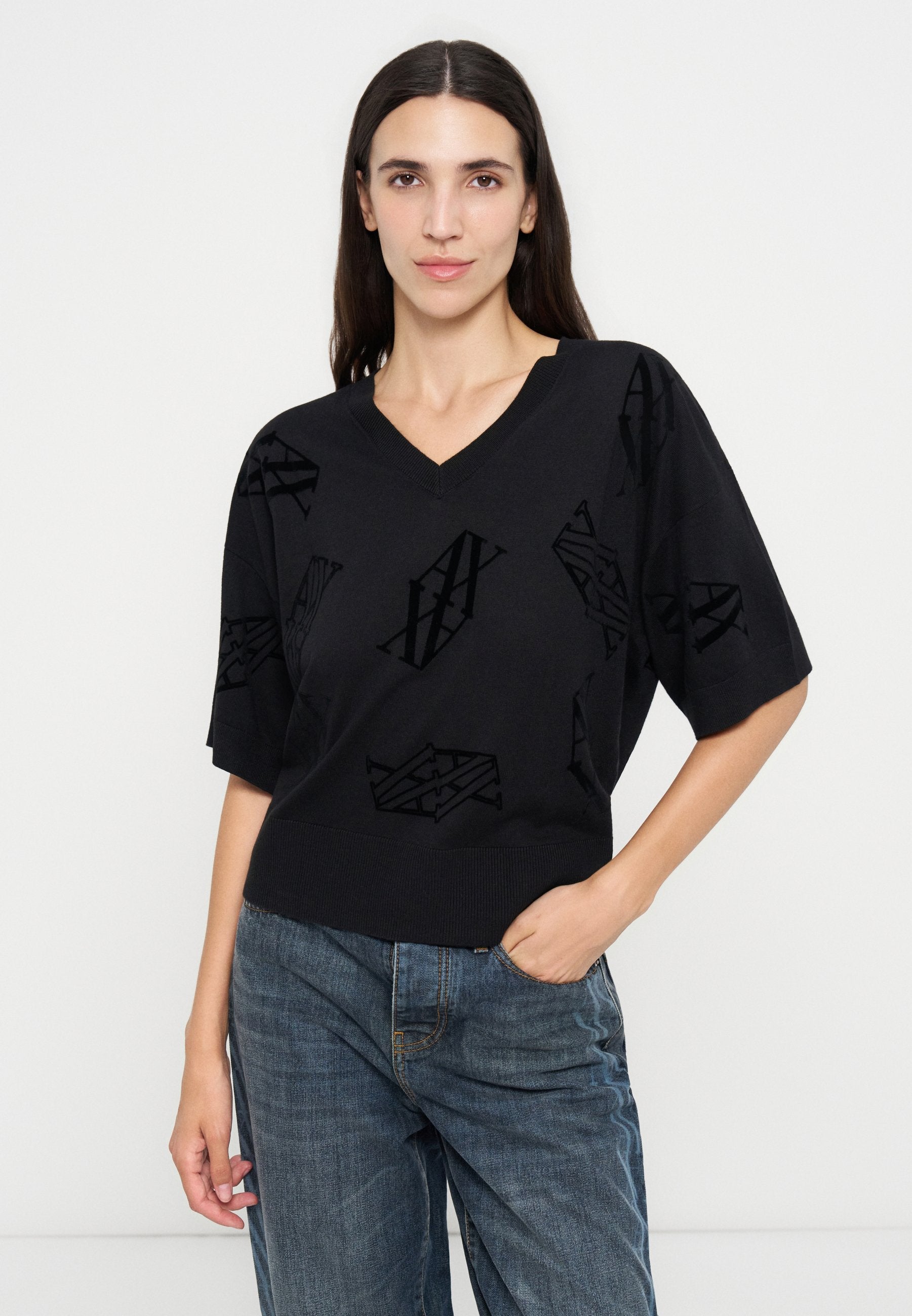 Armani Exchange T-Shirt print Media 4