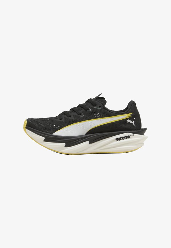 Puma DEVIATE NITRO ELITE 4 - PUMA X HYROX WNS - Training shoe - puma black-vibrant yellow