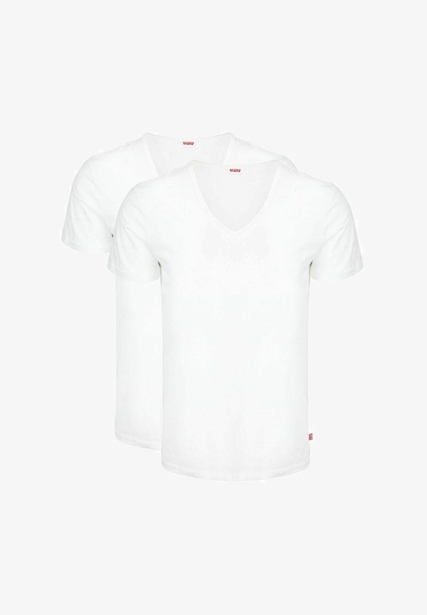 Levi's® LEVI'S T-SHIRT SOLID V-NECK 2-PACK - Basic T-shirt - wit