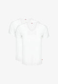 Levi's® LEVI'S T-SHIRT SOLID V-NECK 2-PACK - Basic T-shirt - wit