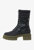 s.Oliver Platform ankle boots - black khaki
