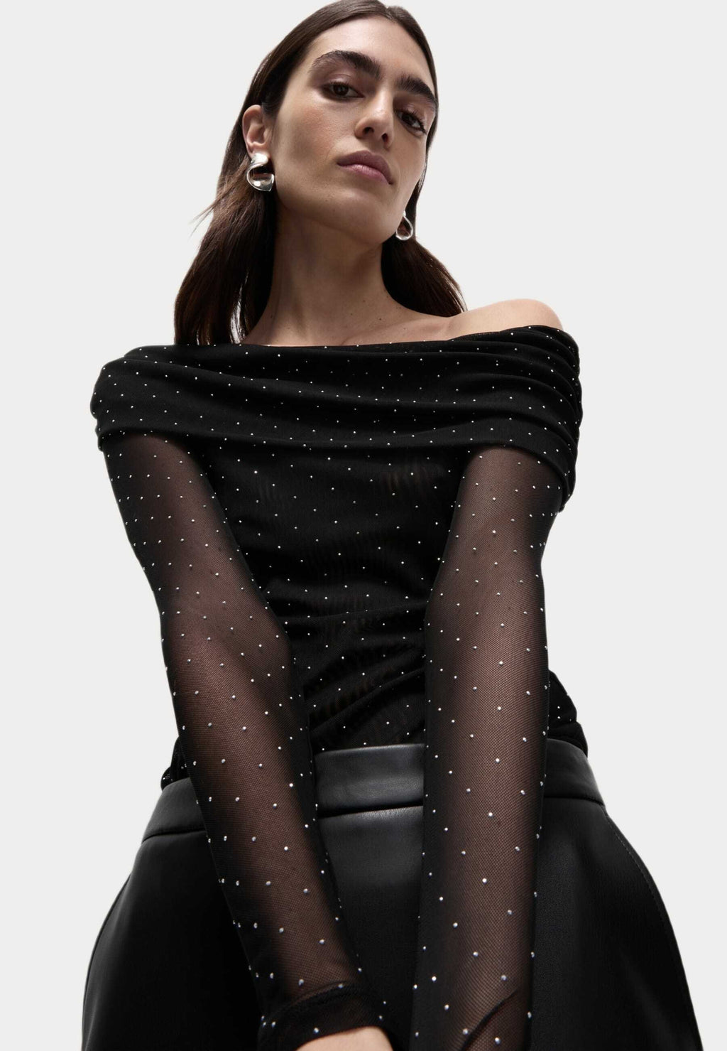 Marks & Spencer EMBELLISHED OFF THE SHOULDER BARDOT