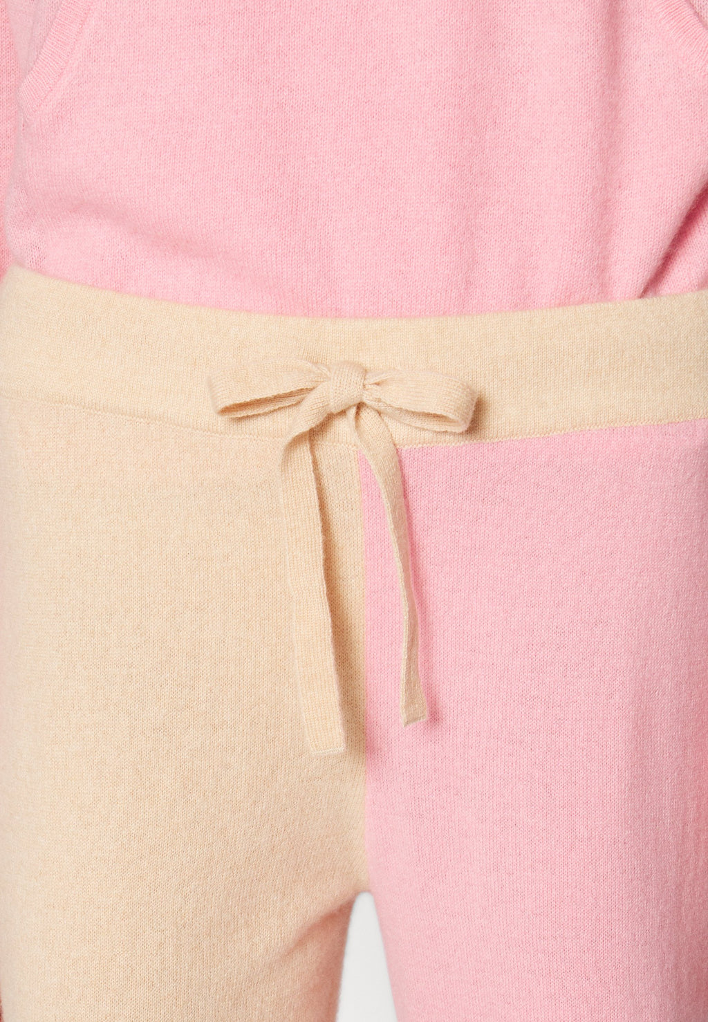 KNITID CASHMERE COLOURBLOCK JOGGER