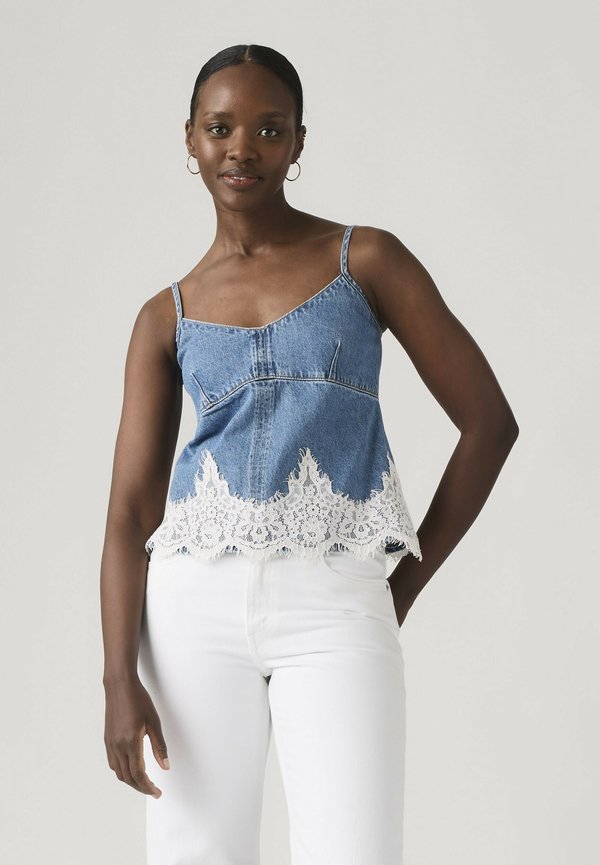Levi's® CAMI MY MIND - Top - slipped my mind - med indigo - flat finish