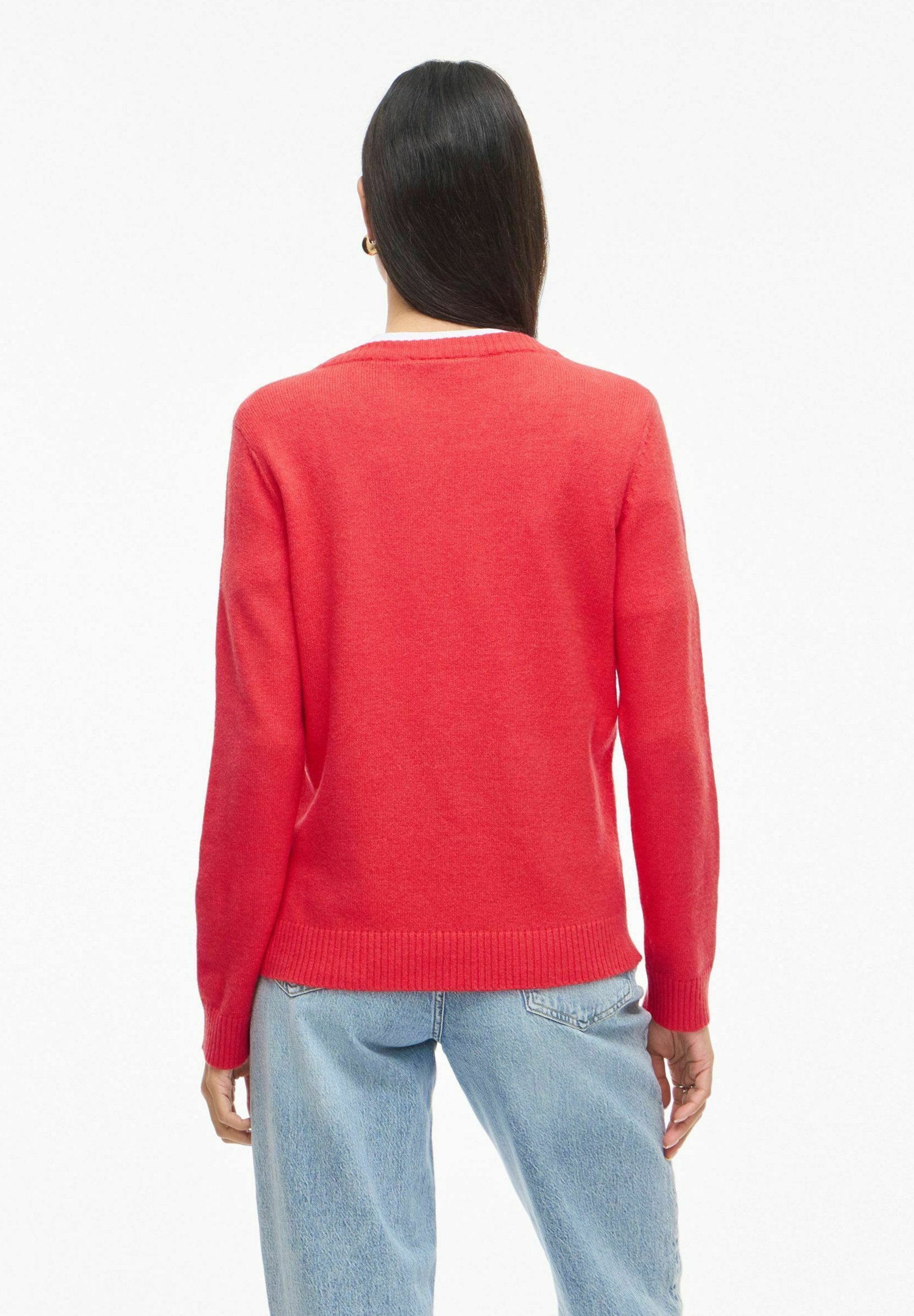 VILA VIRIL O-NECK L/S KNIT TOP - NOOS
