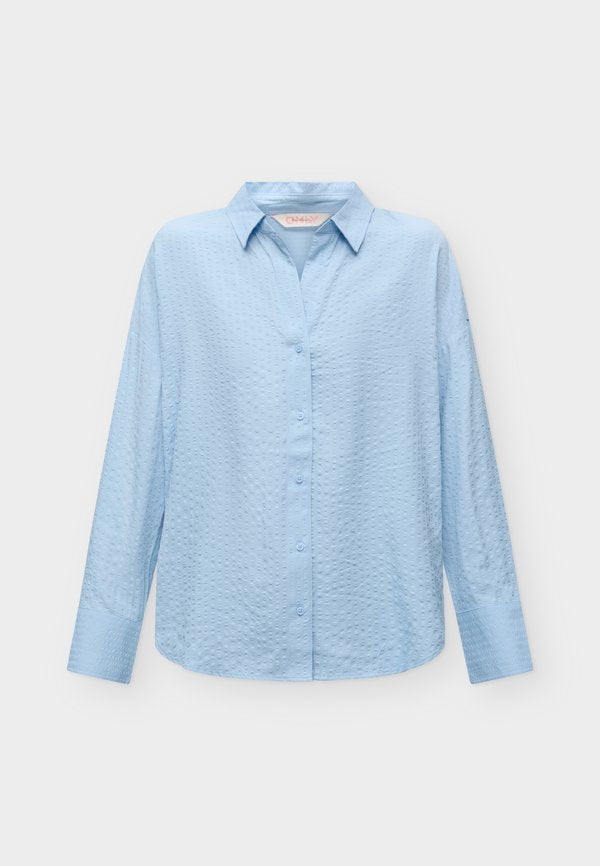 ONLY ONLOREGON BARI - Button-down blouse - cashmere blue