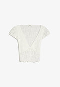 Bershka SHORT SLEEVE TOP - Blouse - beige