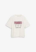 TOM TAILOR PEANUTS BOXY T-SHIRT - Print T-shirt - off white