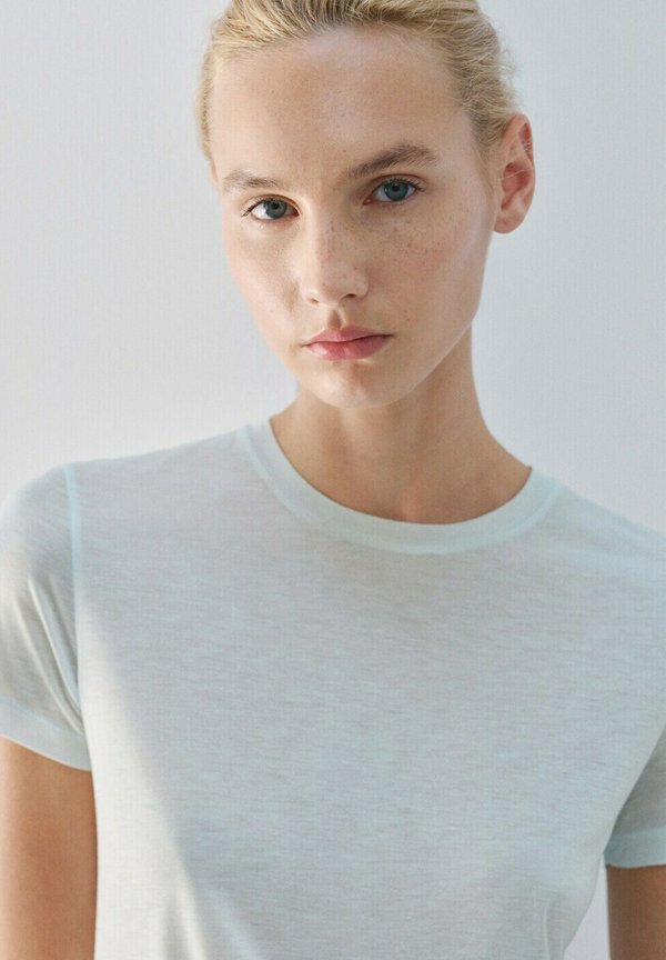 Mango Basic T-shirt - blue
